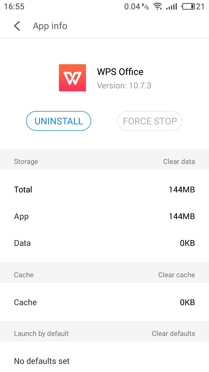 cleared data...but still  app size big